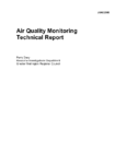 Air Quality Monitoring Technical Report preview