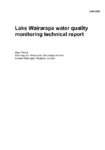 Lake Wairarapa Water Quality Monitoring Technical Report preview