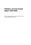 Pollution Control Annual Report 2004-2005 preview