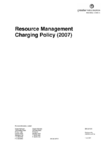 Resource Management Charging Policy (2007) preview