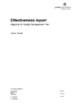 Effectiveness Report Regional Air Quality Management Plan preview