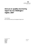 Annual Air Quality Monitoring Report for the Wellington Region 2007 preview