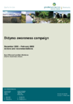 Didymo Awareness Campaign - December 2008 - February 2009 - Actions and Recommendations preview