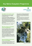 Key Native Ecosystems (KNE) Programme Factsheet preview