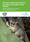 Possum monitoring report for Key Native Ecosystem sites 2015/2016 preview