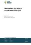 Selected Land Use Register Annual Report 2020-2021 preview