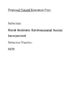 S125 Rural Residents Environmental Society Incorporated preview