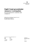Technical report: Kāpiti Coast groundwater resource investigation: Proposed framework for conjunctive water management. preview