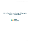Soil quality monitoring 2019 – dairying, dry stock, and horticulture. preview