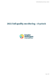 Soil quality monitoring 2021 – dry stock. preview