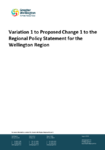 Variation 1 to Proposed Change 1 to the Regional Policy Statement for the Wellington Region preview