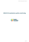 2022/23 Groundwater quality monitoring preview