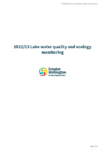 Lake water quality & ecology monitoring annual report 2022/2023 preview