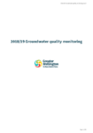 2018/19 Groundwater quality monitoring preview