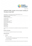 Confirmed Public minutes of the Council meeting on Thursday 11 April 2024 preview