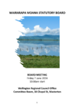 Wairarapa Moana Statutory Board - Statutory Board Meeting Order Paper preview