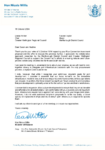 Letter from Minister Willis - Blue Connection investment proposal preview