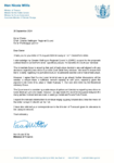 Letter from Minister Willis - Wellington Ferry Terminal preview