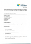 Confirmed Public minutes of Finance Risk and Assurance Committee meeting on Thursday 10 October 2024 preview