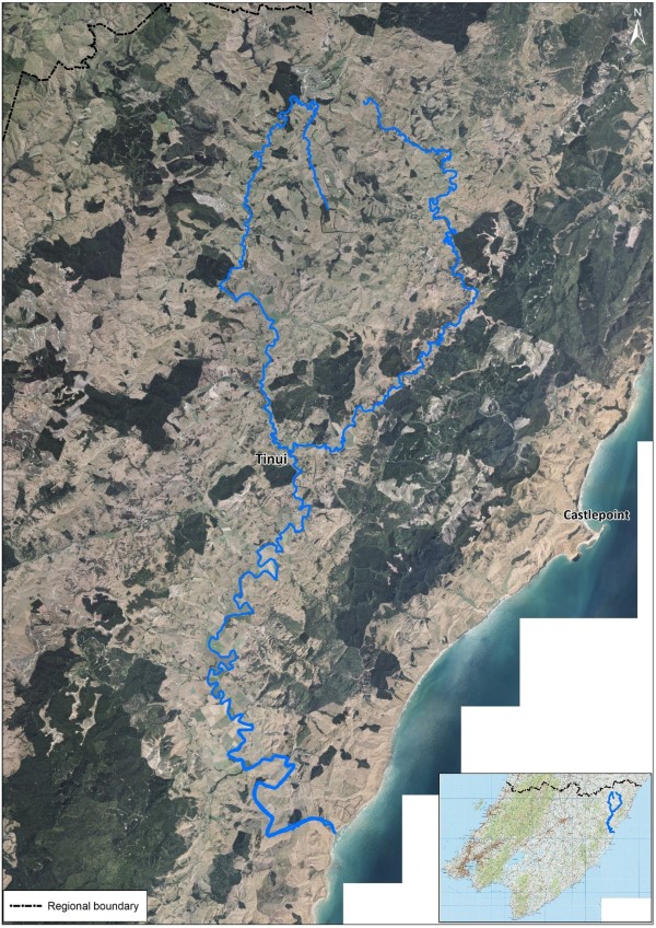 Map of the Whareama River 