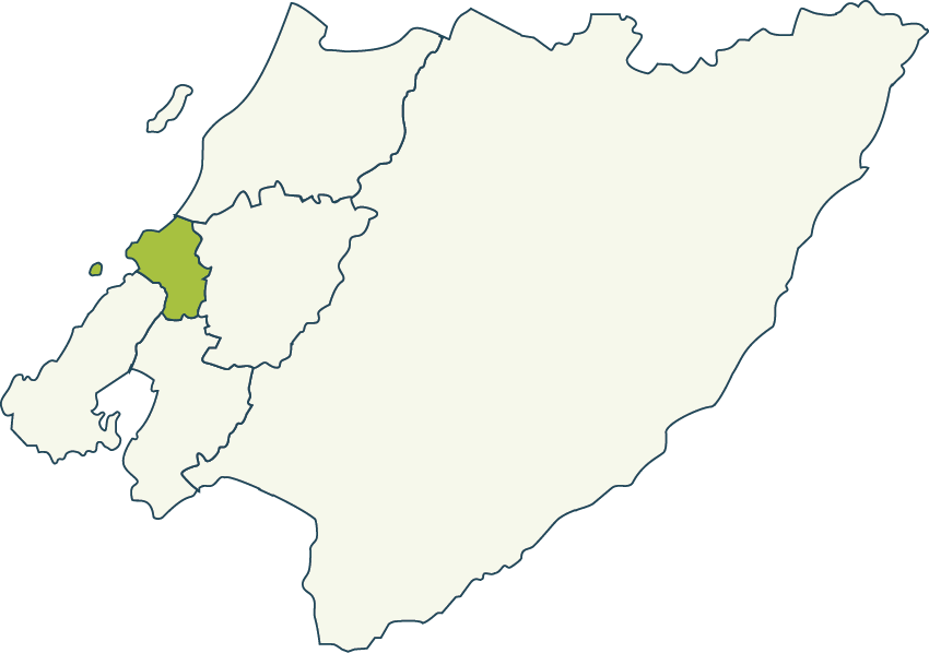 Map of the Wellington Region with Porirua highlighted