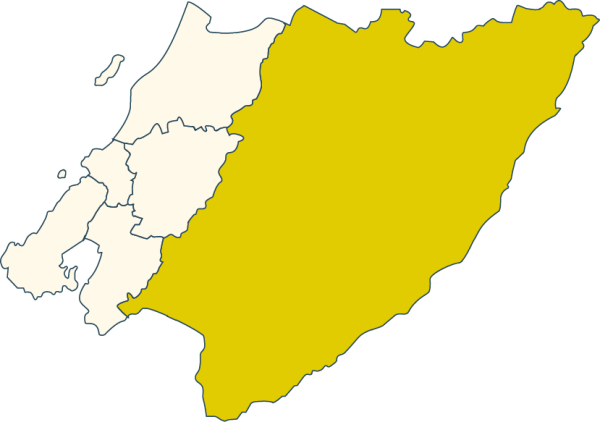 Map of the Wellington Region with Wairarapa highlighted